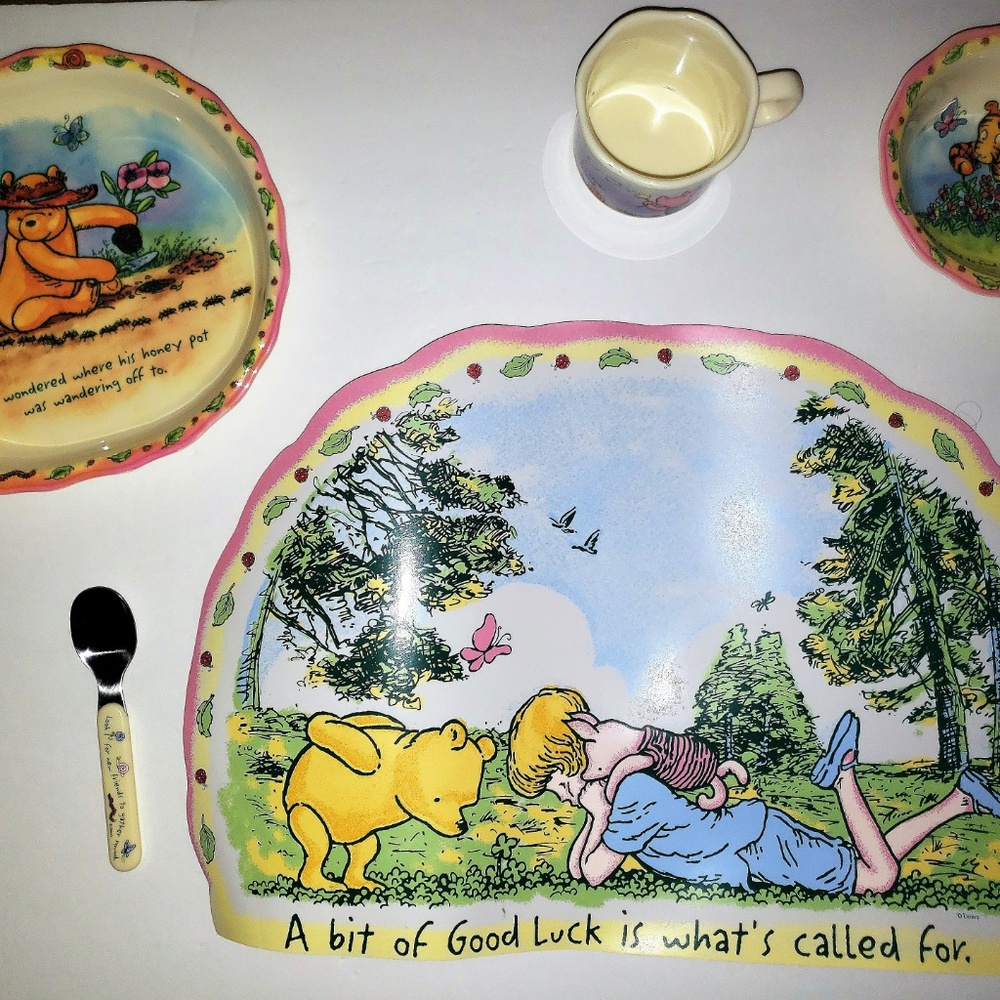 Selandia Winnie The Pooh Child's Plate Set 5 Pc - Picture 5 of 5